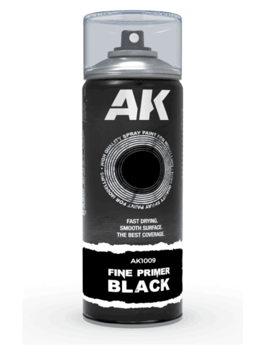 AK Fine Primer Black Spray - farba podkładowa, czarna (sprej)