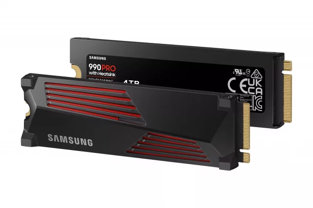 SSD disk pro konzoli PlayStation 5 - Samsung SSD 990 PRO 4TB s chladičem