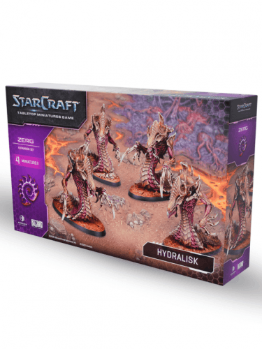 Figurkowa gra bitewna StarCraft - Tabletop Miniature Game - Hydralisk - Expansion Set (4 figurki)
