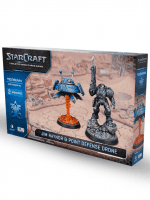 Figurkowa gra bitewna StarCraft - Tabletop Miniature Game - Jim Raynor & Point Defense Drone - Hero Expansion Set (2 figurki)