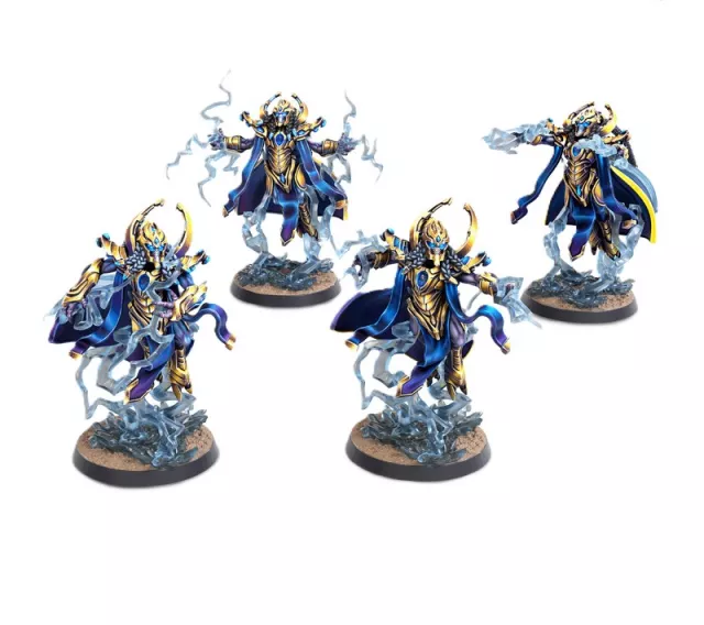 Figurkowa gra bitewna StarCraft - Tabletop Miniature Game - Protoss - High Templar (4 figurki) - Gra planszowa