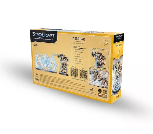 Figurkowa gra bitewna StarCraft - Tabletop Miniature Game - Protoss - Tassadar (3 figurki) - Przygodowa gra planszowa