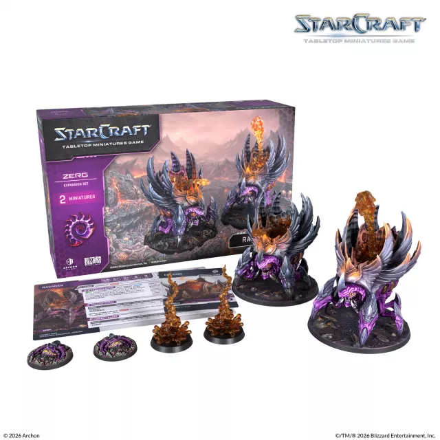 Figurkowa gra bitewna StarCraft - Tabletop Miniature Game - Ravager - Expansion Set (2 figurki) - Gra planszowa