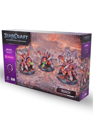 Figurkowa gra bitewna StarCraft - Tabletop Miniature Game - Roach - Expansion Set (6 figurek)