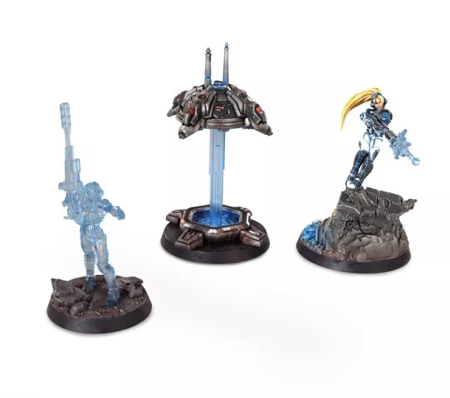 Figurkowa gra bitewna StarCraft - Tabletop Miniature Game - Terran - Nova Terra & Sabotage Drone (3 figurki) - Gra planszowa