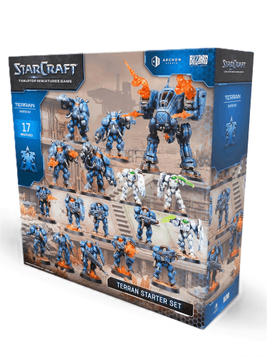 Figurkowa gra bitewna StarCraft - Tabletop Miniature Game - Terran Starter Set