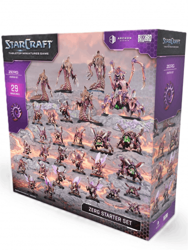 Figurkowa gra bitewna StarCraft - Tabletop Miniature Game - Zerg Starter Set