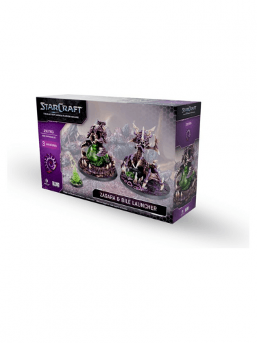 Figurkowa gra bitewna StarCraft - Tabletop Miniature Game - Zerg - Zagara & Bile Launcher (3 figurki)