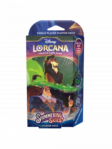 Gra karciana Lorcana: Shimmering Skies - Emerald / Steel Starter Deck