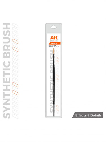 AK Synthetic Brush - Liner 17mm - pędzel do linii (syntetyczny)