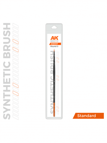AK Synthetic Brush - Round 0 - pędzel okrągły (syntetyczny)