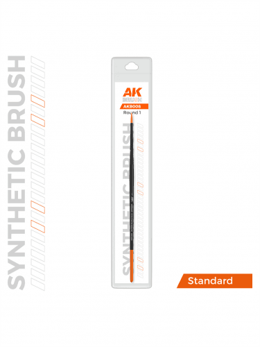 AK Synthetic Brush - Round 1 - pędzel okrągły (syntetyczny)