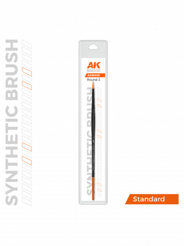 AK Synthetic Brush - Round 2 - pędzel okrągły (syntetyczny)
