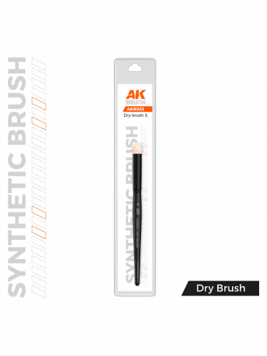 AK Synthetic Dry Brush - S - pędzel do techniki suchego pędzla (syntetyczny)