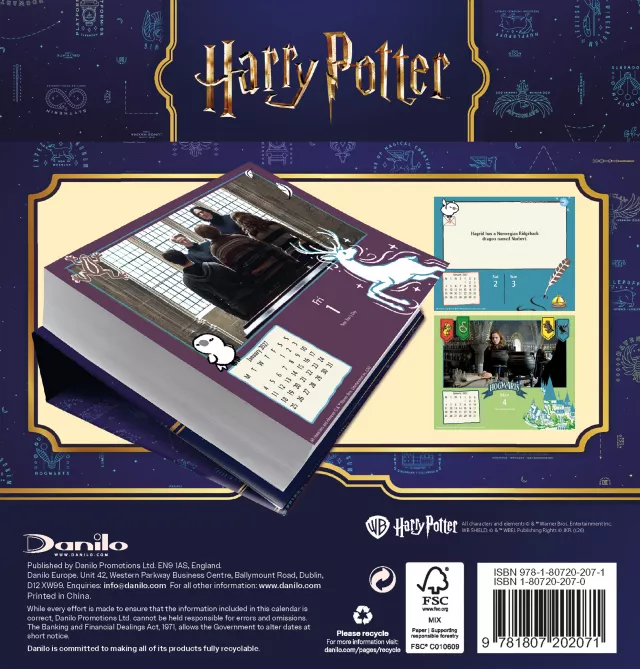 Kalendarz Harry Potter 2027 (stołowy)
