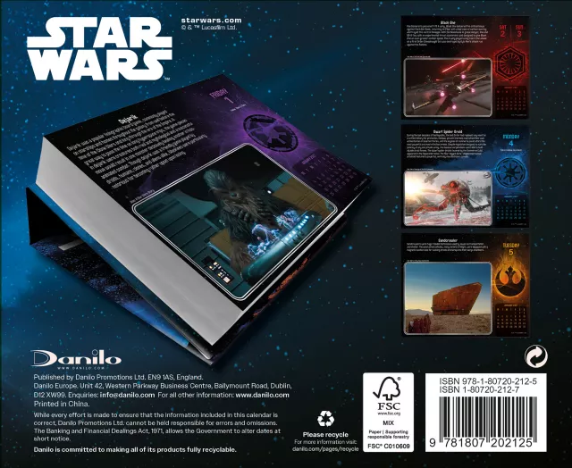 Kalendarz Star Wars Classic 2027 (stołowy)