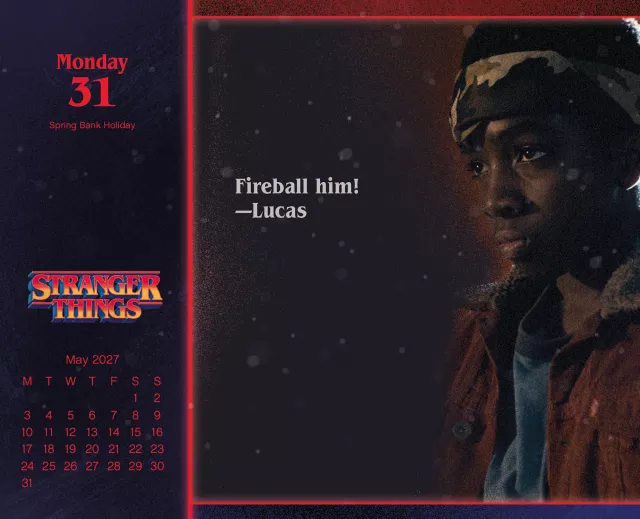 Kalendarz Stranger Things 2027 (biurkowy)
