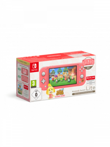 Konsola Nintendo Switch Lite - Coral + Animal Crossing: New Horizons + 12 miesięcy NSO (SWITCH)