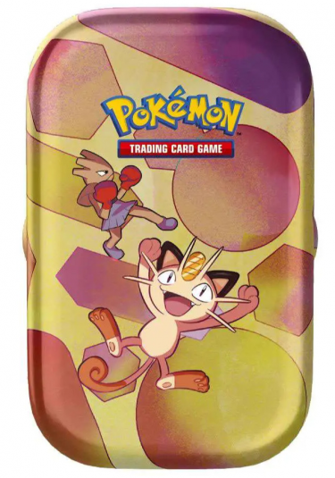 Gra karciana Pokémon TCG: Scarlet & Violet 151 - Mini Tin: Meowth & Hitmonchan