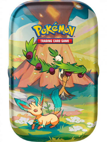 Gra karciana Pokémon TCG: Scarlet & Violet Vibrant Paldea - Mini Tin: Leafeon & Arboliva (Leafeon & Arboliva)