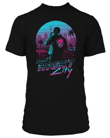 Koszulka Cyberpunk 2077 - Destination Night City
