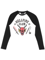 Koszulka damska Stranger Things - Hellfire Club Crop Top Raglan