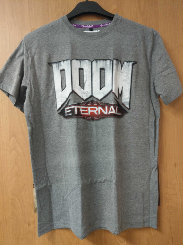 Koszulka Doom: Eternal - Logo, světle šedé