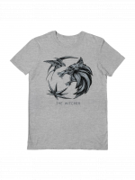 Koszulka Wiedźmin - Wolf Logo Grey