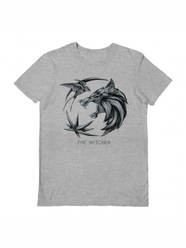 Koszulka Wiedźmin - Wolf Logo Grey