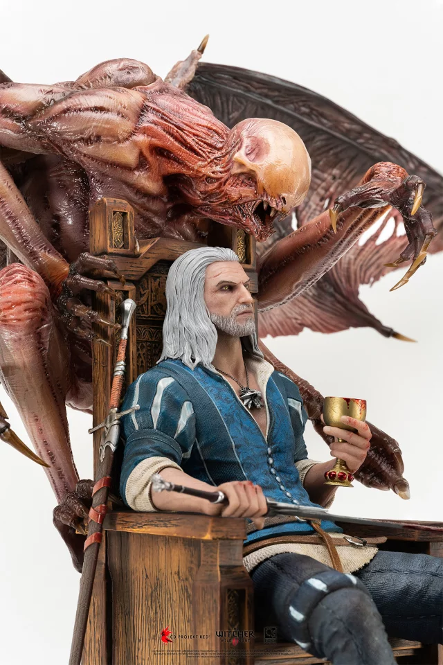 Socha Zaklínač - Geralt 1/4 Scale Deluxe Statue (PureArts)