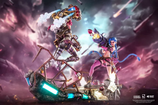 Zestaw statuetek League of Legends - Jinx & Vi 1/6 Scale Statue (PureArts)