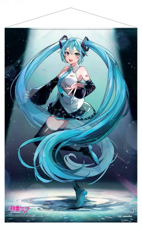 Wallscroll Vocaloid - Hatsune Miku On Top of the World - Plakat materiałowy