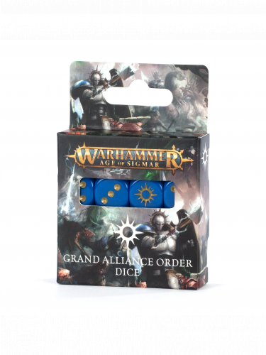 Kości do gry Warhammer Age of Sigmar - Grand Alliance Order Dice (16 sztuk)