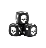 Kostky Warhammer Dice Cube (20 ks), šestistěnné - černé