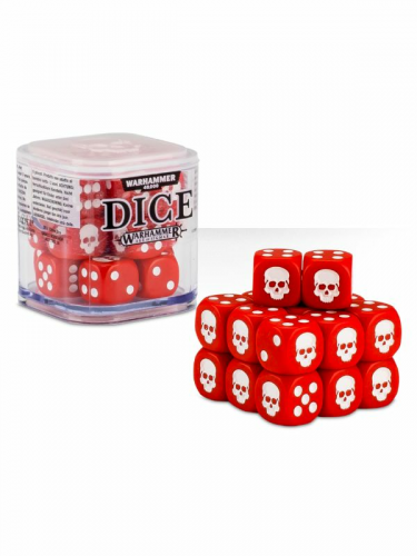 Kości do gry Warhammer Dice Cube (20 szt.), sześciokątne - czerwone