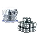 Kostky Warhammer Dice Cube (20 ks), šestistěnné - šedé