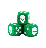 Kostky Warhammer Dice Cube (20 ks), šestistěnné - zelené