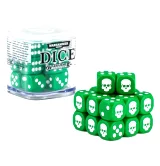 Kostky Warhammer Dice Cube (20 ks), šestistěnné - zelené