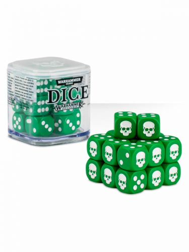 Kości do gry Warhammer Dice Cube (20 sztuk), sześciokątne - zielone