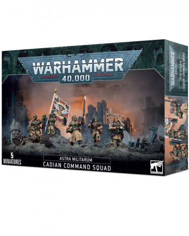 W40k: Astra Militarum - Cadian Command Squad (2023) (5 figurek)