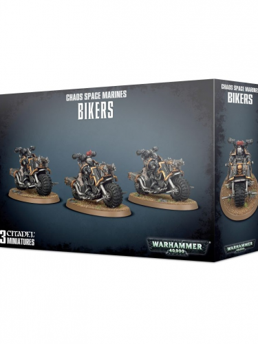 W40k: Chaos Space Marines - Bikers (3 figurki)