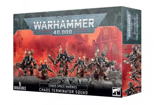 W40k: Chaos Space Marines Terminators (5 figurek)