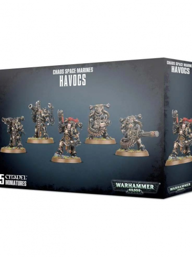 W40k: Chaos Space Marines - Havocs (5 figurek)