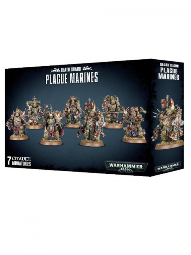 W40k: Death Guard: Plague Marines (7 figurek)