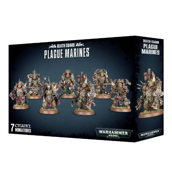 W40k: Death Guard: Plague Marines (7 figurek)