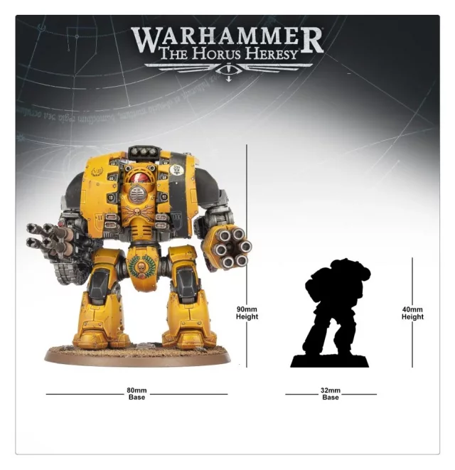 W40k: Horus Heresy - Legiones Astartes Leviathan Siege Dreadnought with Ranged Weapons (1 figurka)