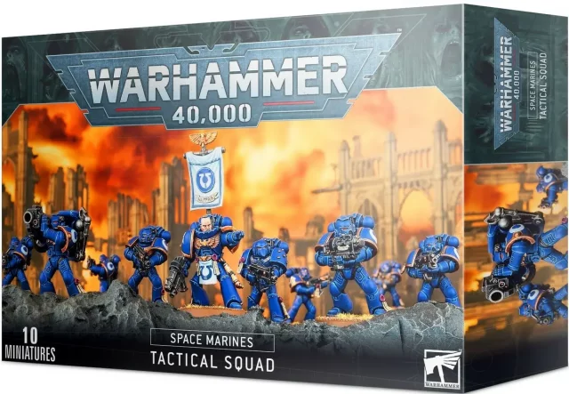 W40k: Space Marine Tactical Squad (10 figurek)