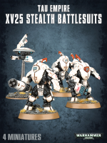 W40k: Tau Empire XV25 Stealth Battlesuits (3 figurki)