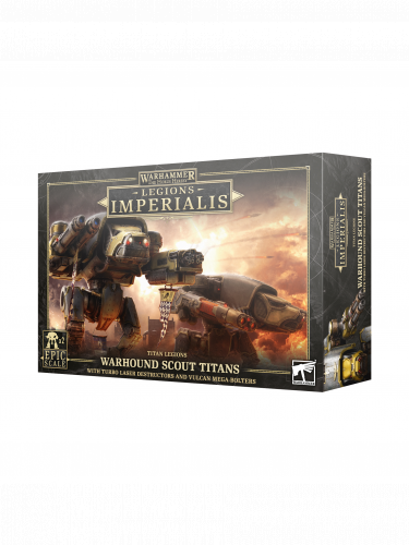 Warhammer: Horus Heresy - Legions Imperialis - Titan Legions Warhound Scout Titans (2 figurki)