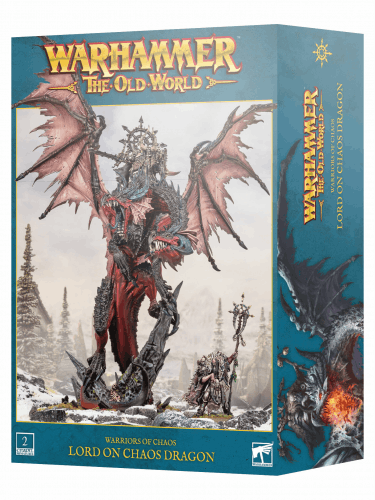 Warhammer The Old World - Warriors of Chaos - Lord on Chaos Dragon (2 figurki)